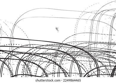 Abstract background. Ink scribble textures as card. Black and white. Hand drawn illustrations print. Abstract light trails painting. Pencil drawing strokes. Vector design elements stains.