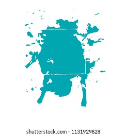 Abstract background with ink splats. Grunge background for wallpaper, interior, flyer cover, poster, banner, booklet.