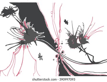 abstract background. ink stain. spot. blots.