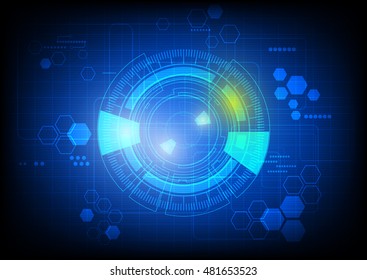 Abstract background innovative future vector.