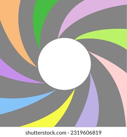 Abstract background inside of a gun barrel. Spiraled interior of a gun. 007 logo. Abstract background.