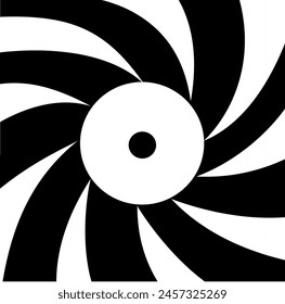 Fondo Abstractas dentro de un cañón de arma. Interior en espiral de una pistola. 007 logo. Fondo Abstractas.