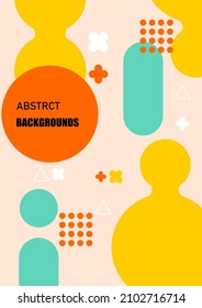 Abstract background. Inspired by children's toys. Modern minimal style design. Vector background.