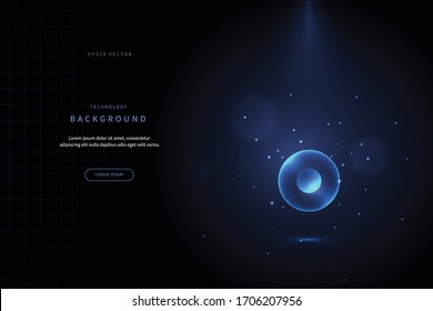 abstract background inspired by medical science and technology. mysterious illustration with particle and glitter shapes. hospital business vector design for web page, advertisement, editorial & sns.