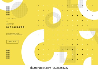 abstract background inspired by memphis style. colorful illustration with geometric shapes. flat  simple design for web page, cover, editorial, advertisement, flyer and sns. vector of eps version 10. - Shutterstock ID 2025268727