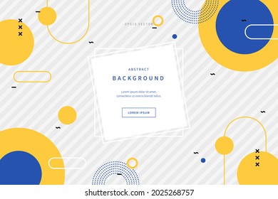 abstract background inspired by memphis style. colorful illustration with geometric shapes. flat  simple design for web page, cover, editorial, advertisement, flyer and sns. vector of eps version 10. - Shutterstock ID 2025268757