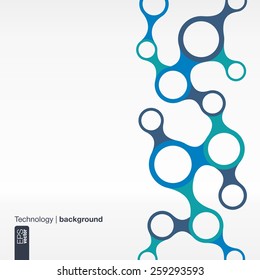 Abstract background with integrated metaballs for Business Company, digital, interactive, network, connect, social media and global concepts