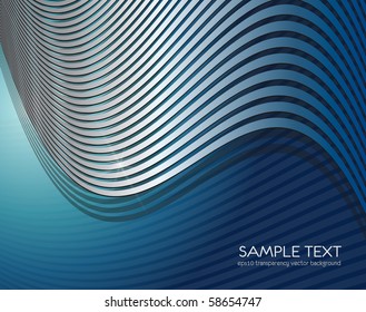 Abstract  background interesting silver lines over blue, vector.