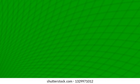 Abstract background of intersected gradient curves in green colors