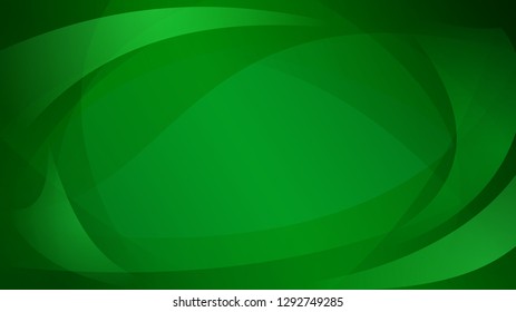 Abstract background of intersecting curved lines in green colors