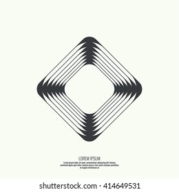 Abstract background with intersecting geometric shapes. 
