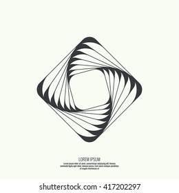 Abstract background with intersecting geometric shapes. 