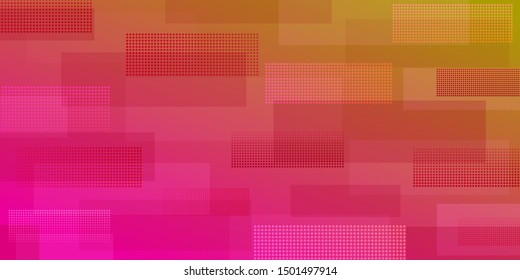 Abstract background of intersecting rectangles consisting of dots, in pink colors