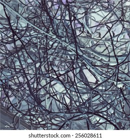 Abstract background of intertwined branches