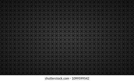 Abstract background of intertwined circles in black colors.