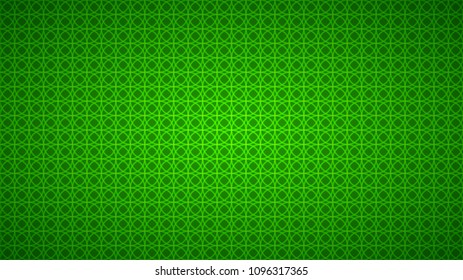 Abstract background of intertwined circles in green colors.