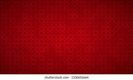 Abstract background of intertwined small squares in red colors.