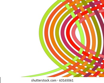 abstract background of interwoven lines