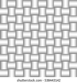 Abstract background of interwoven lines. Seamless braided pattern, vector illustration