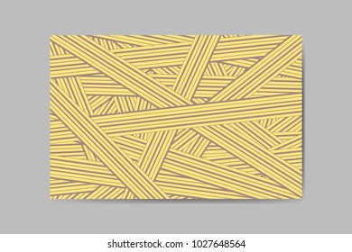 Abstract Background of Interwoven Stripes in Hipster Style. Trendy Geometric Template. Lines Background. Abstract Geometric Background for Wallpaper, Banner, Poster, Web Design, Cover, Presentation.