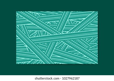 Abstract Background of Interwoven Stripes in Hipster Style. Trendy Geometric Template. Strips Background. Abstract Geometric Background for Wallpaper, Banner, Poster, Web Design, Cover, Presentation.