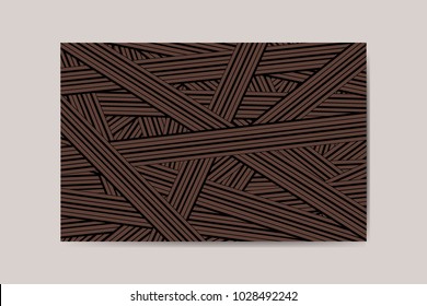 Abstract Background of Interwoven Stripes in Hipster Style. Trendy Geometric Template. Lines Background. Abstract Geometric Background for Wallpaper, Banner, Poster, Web Design, Cover, Presentation.