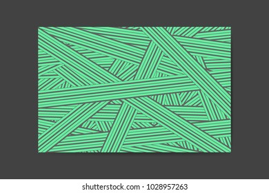 Abstract Background of Interwoven Stripes in Hipster Style. Trendy Geometric Template. Strips Background. Abstract Geometric Background for Wallpaper, Banner, Poster, Web Design, Cover, Presentation.