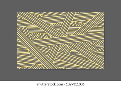 Abstract Background of Interwoven Stripes in Hipster Style. Trendy Geometric Template. Lines Background. Abstract Geometric Background for Wallpaper, Banner, Poster, Web Design, Cover, Presentation.