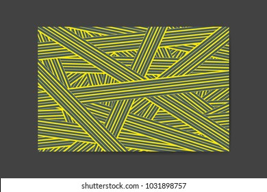Abstract Background of Interwoven Stripes in Hipster Style. Trendy Geometric Template. Lines Background. Abstract Geometric Background for Wallpaper, Banner, Poster, Web Design, Cover, Presentation.