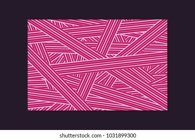 Abstract Background of Interwoven Stripes in Hipster Style. Trendy Geometric Template. Strips Background. Abstract Geometric Background for Wallpaper, Banner, Poster, Web Design, Cover, Presentation.