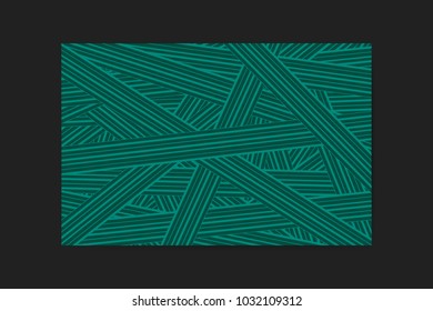 Abstract Background of Interwoven Stripes in Hipster Style. Trendy Geometric Template. Strips Background. Abstract Geometric Background for Wallpaper, Banner, Poster, Web Design, Cover, Presentation.