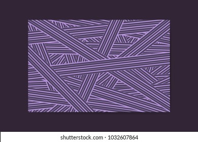Abstract Background of Interwoven Stripes in Hipster Style. Trendy Geometric Template. Strips Background. Abstract Geometric Background for Wallpaper, Banner, Poster, Web Design, Cover, Presentation.