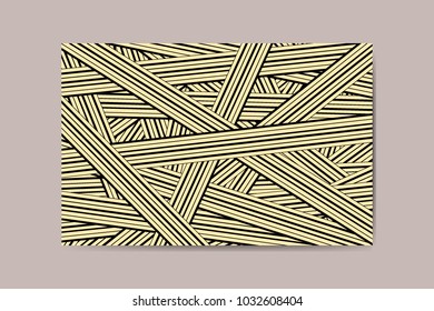 Abstract Background of Interwoven Stripes in Hipster Style. Trendy Geometric Template. Lines Background. Abstract Geometric Background for Wallpaper, Banner, Poster, Web Design, Cover, Presentation.
