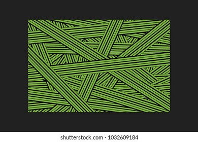 Abstract Background of Interwoven Stripes in Hipster Style. Trendy Geometric Template. Strips Background. Abstract Geometric Background for Wallpaper, Banner, Poster, Web Design, Cover, Presentation.