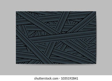 Abstract Background of Interwoven Stripes in Hipster Style. Trendy Geometric Template. Lines Background. Abstract Geometric Background for Wallpaper, Banner, Poster, Web Design, Cover, Presentation.
