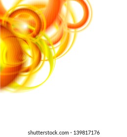 abstract background into corner