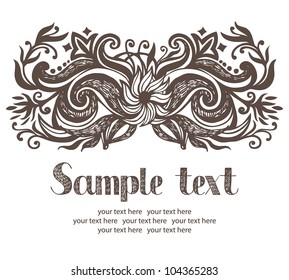 Abstract background invitation