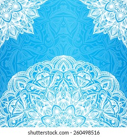 Abstract background, invitation or greeting card design with lace pattern, postcard, ornate page cover.