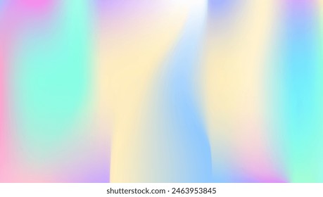 Abstract Background. Iridescent Gradient. Hologram Gradient. Blue Metal Texture. Chrome Mesh. Plastic Light. Retro Poster. Soft Holography Backdrop. Violet Abstract Background