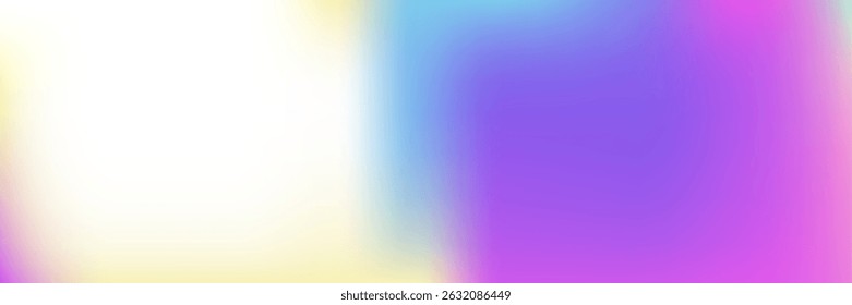 Antecedentes Abstractas. Gradiente iridiscente. Invitación de Espectro brillante. Tarjeta Unicornio. Textura de neón azul. Lámina de moda. Gradiente de holograma. Difuminar el Vector. Fondo Abstractas púrpura