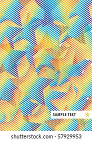 Abstract background from iridescent stars. Vector illustration.
