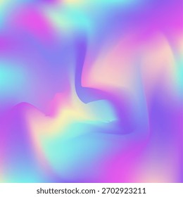 Antecedentes Abstractas. Textura irisada. Cubierta Pastel. Textura holográfica. Imagen suave. Fondo futurista Pop. Gradiente retro rosa. Papel gráfico. Fondo Abstractas púrpura