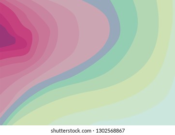 Abstract background of iridescent waves ticking in the side. Zine background for the design of unusual articles and pages on the Internet. Vector, esp10.