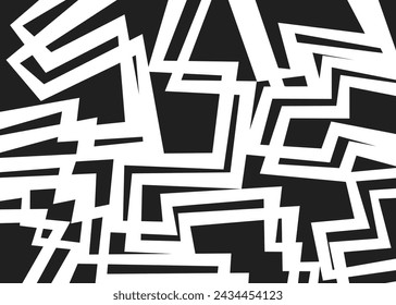 Abstract background with irregular geometric line pattern