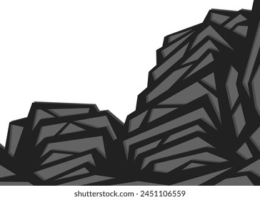 Abstract background with irregular geometric staircase line pattern and with some copy space area