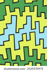 Abstract background with irregular gradient lines pattern. Abstract colorful square pattern