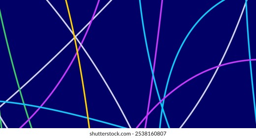 Fundo abstrato com linhas irregulares. Tecnologia futurista