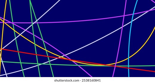 Fundo abstrato com linhas irregulares. Tecnologia futurista