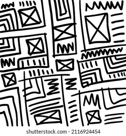 Abstract background with irregular lines and various pattern