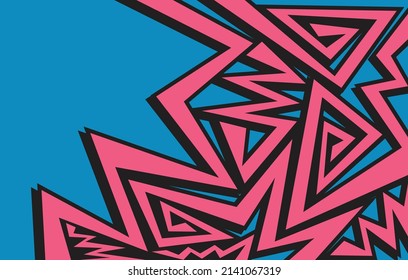 Abstract background with irregular lines and various pattern and with some copy space area